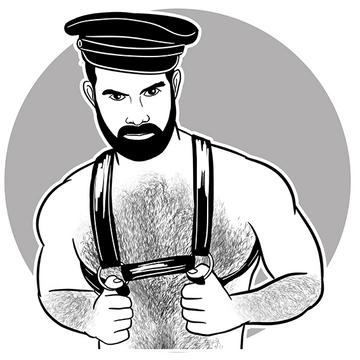 Leather Man #6 / Premium Fleece Joggers